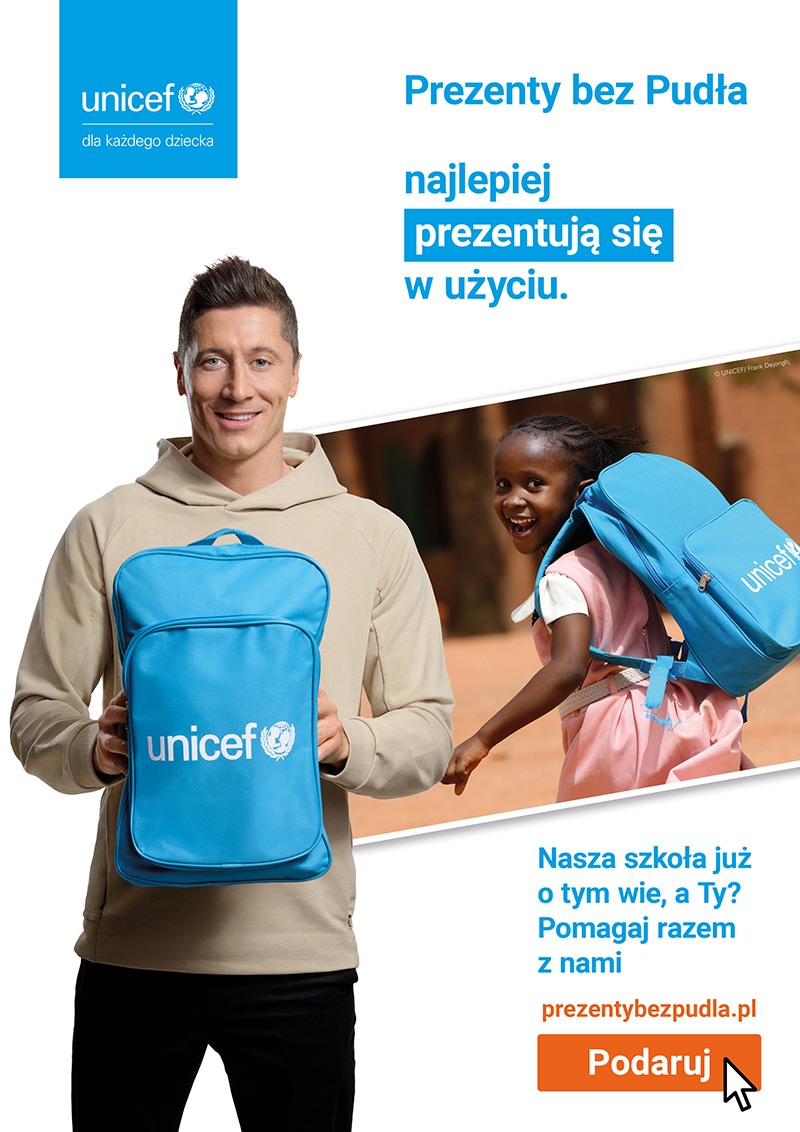 Grafika A4 dla szkół plecak UNICEF 1